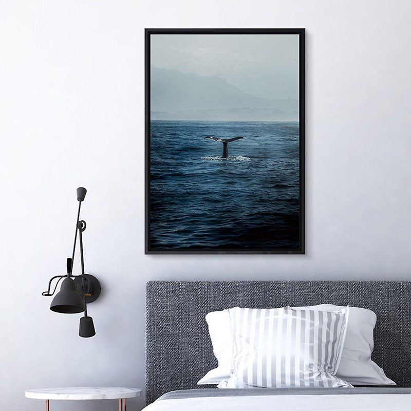 海面鯨魚 - 長形掛畫
