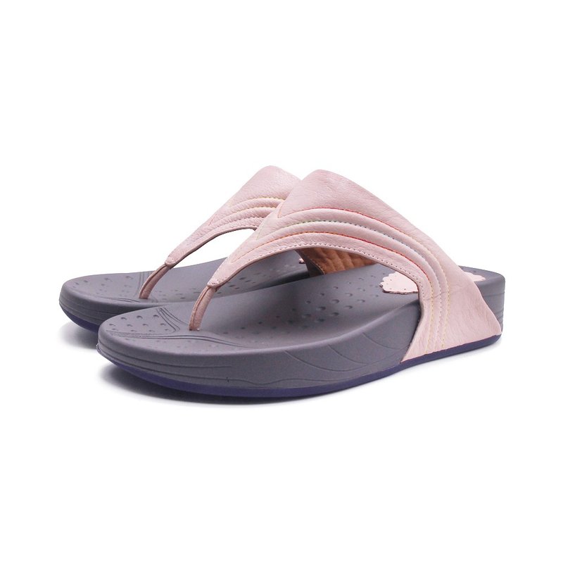 W&M EVA lightweight thick-soled flip-flops for women-Sakura Pink - รองเท้าแตะ - หนังแท้ 