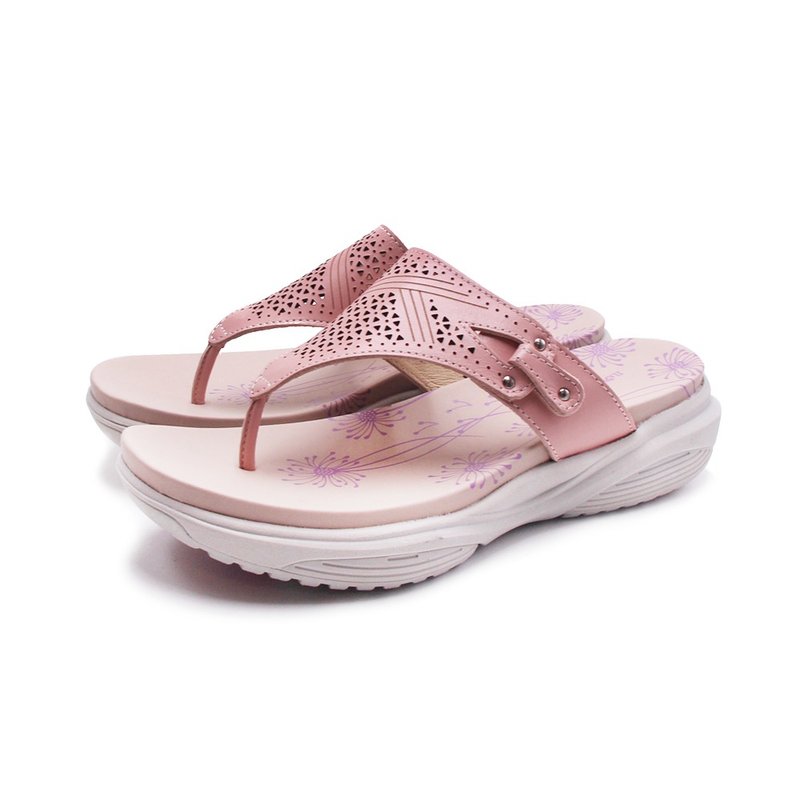 W&M EVA lightweight thick-soled flip-flops for women-Sakura Pink - Slippers - Genuine Leather 