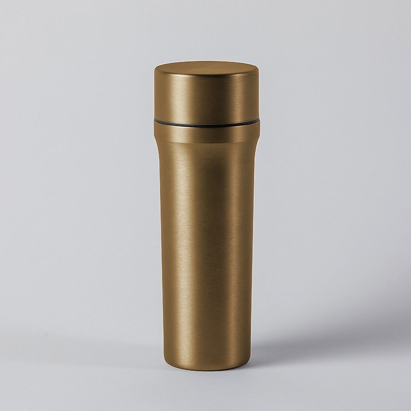 Ovject three-purpose thermos bottle ancient gold - Vacuum Flasks - Enamel Gold