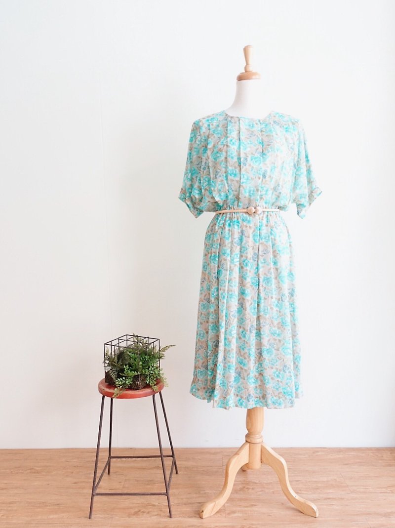 Vintage / Sleeveless dress no.122 tk - ชุดเดรส - ผ้าฝ้าย/ผ้าลินิน หลากหลายสี