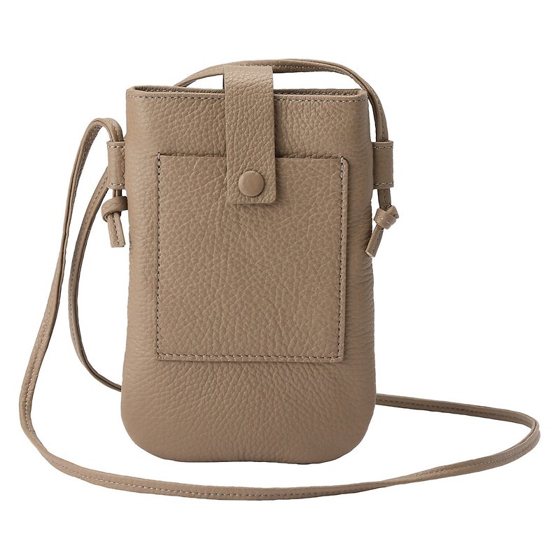 Toyooka CONY itten-itten mini clutch dark Khaki - Messenger Bags & Sling Bags - Genuine Leather Brown