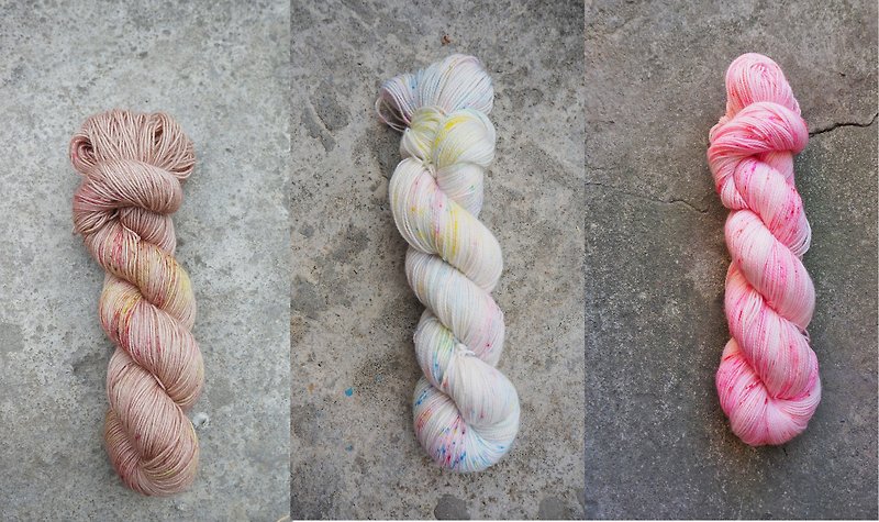 Hand dyed thread custom combination order - Knitting, Embroidery, Felted Wool & Sewing - Wool 