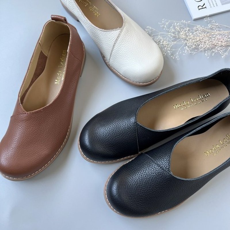 [Genuine leather trial price] Superior comfort Layer shoes 2712 - รองเท้าลำลองผู้หญิง - วัสดุอื่นๆ 