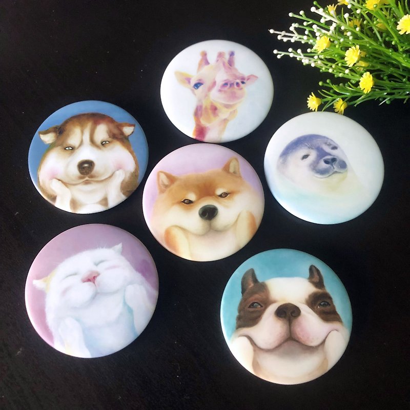 【 smile animal series 】Pins - Badges & Pins - Waterproof Material 