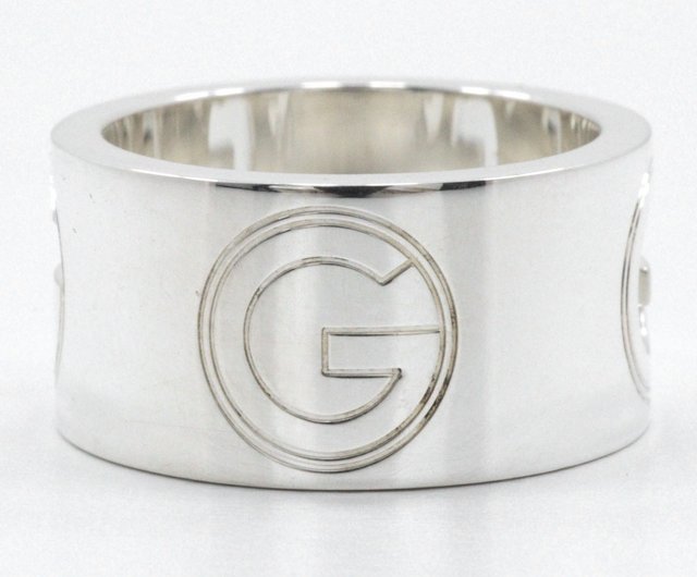 GUCCI グッチ Gロゴ ワイドリング シルバー925 11号 実寸10号 楽天市場】GUCCI グッチ ロゴ ビス ワイド リング 指輪 Ag925