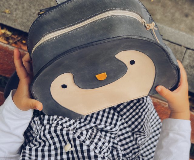 Cute little penguin children s backpack is cute to wear and