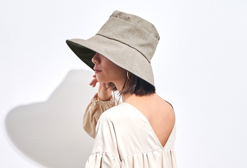 其他材質 帽子 咖啡色 - Japanese Womens Sun Hat - 99.99% UV Cut - Summer Beach Hat - Wide Brim Cooling