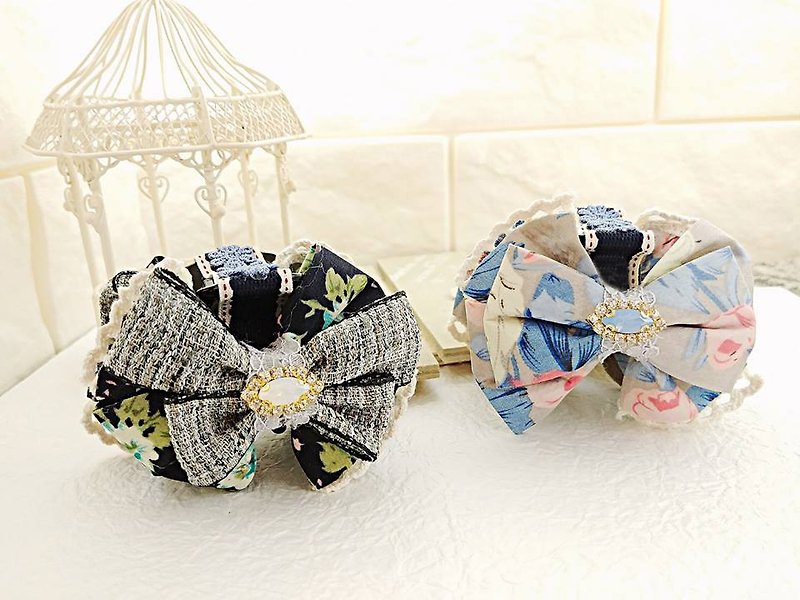 §HUKUROU § sweet French bow clip clip / shark clip (middle) - Hair Accessories - Acrylic Multicolor