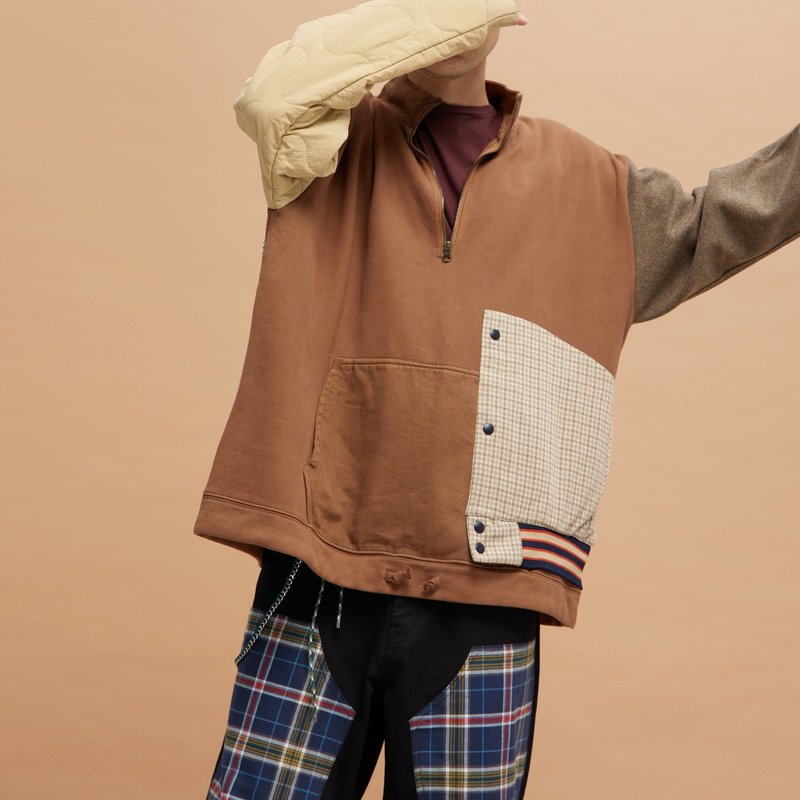 RENASCENCE SWEATSHIRT (CAMEL BROWN) - 帽T/大學T - 其他材質 咖啡色