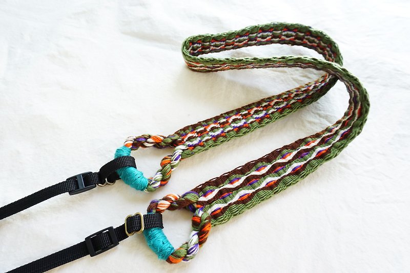 Camera Strap Double Wide Hole Hand Woven Webbing Strap - Camera Straps & Stands - Cotton & Hemp 