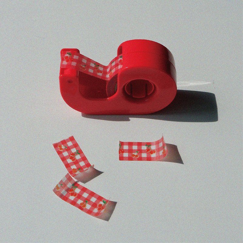 Cherry Check Masking Tape - Washi Tape - Paper Red