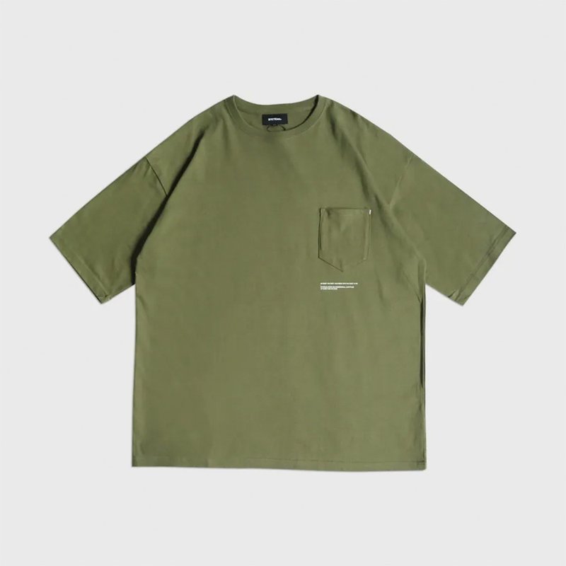 DYCTEAM - FIFTH POCKET TEE (Green) - 男 T 恤 - 棉．麻 綠色