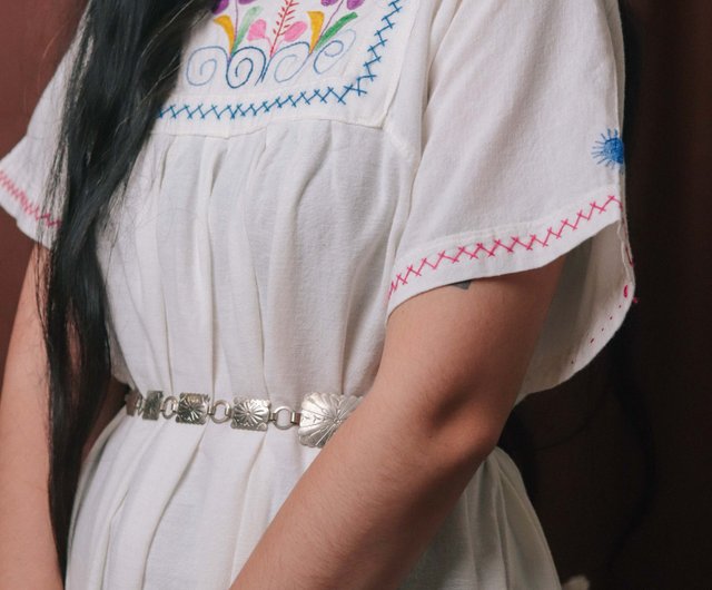 beige vintage dress