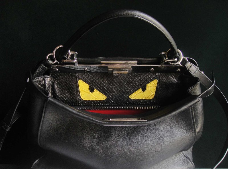 【老時光 OLD-TIME】FENDI 二手包義大利製Peekaboo Monster bag - 手提包/手提袋 - 其他材質 多色