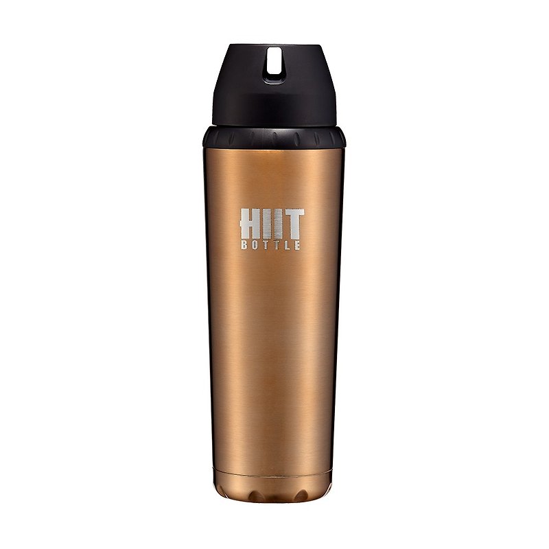 American HIIT BOTTLE Ultimate Fitness Water Bottle / Full Version / Bronze Gold / 709ml - กระติกน้ำ - โลหะ สีทอง