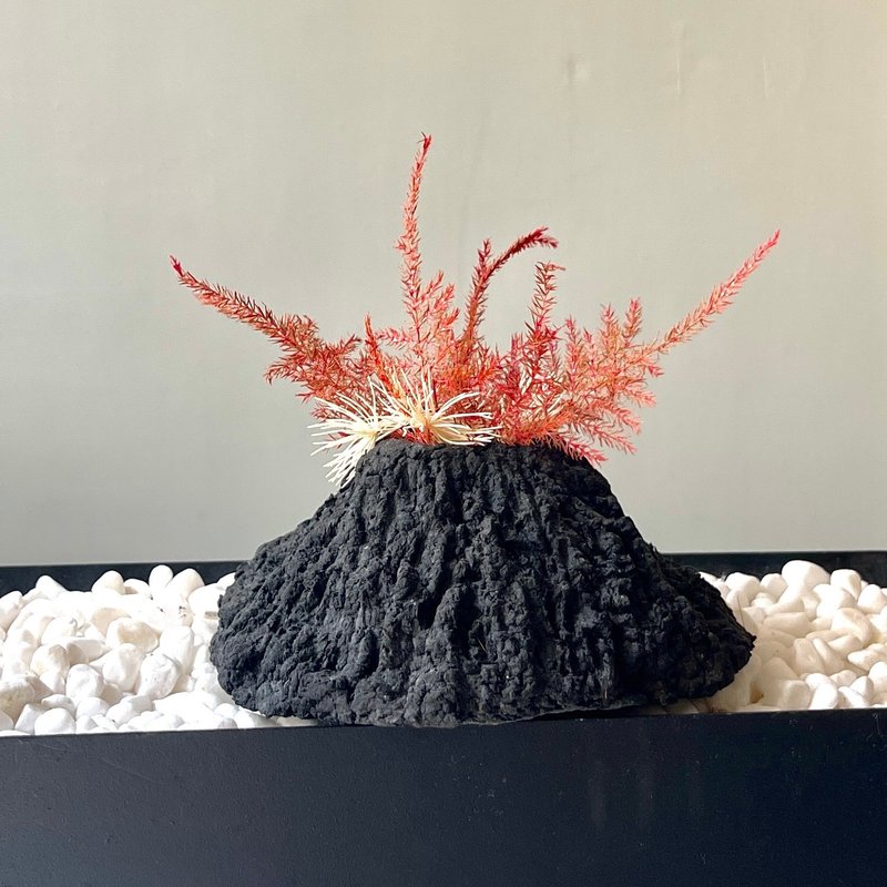 情緒的火山 - 擺飾/家飾品 - 紙 黑色