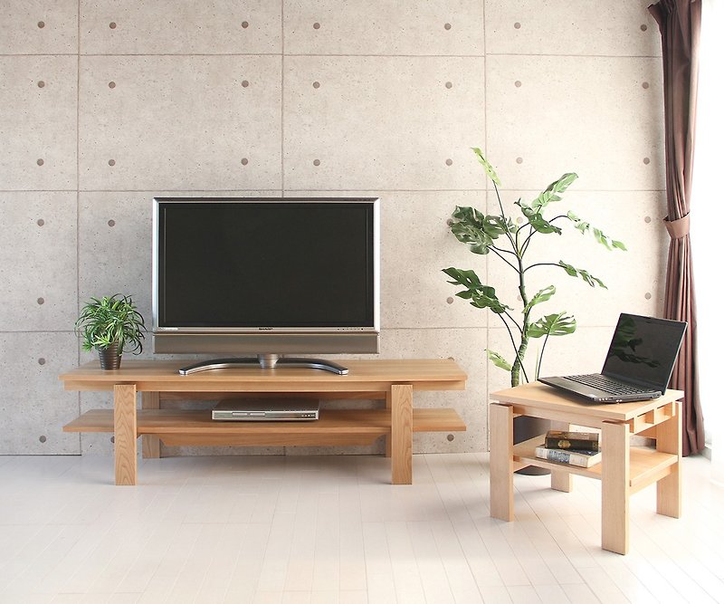 Asahikawa Furniture MUKU Kobo original NOKI TV board - โต๊ะวางทีวี - ไม้ 