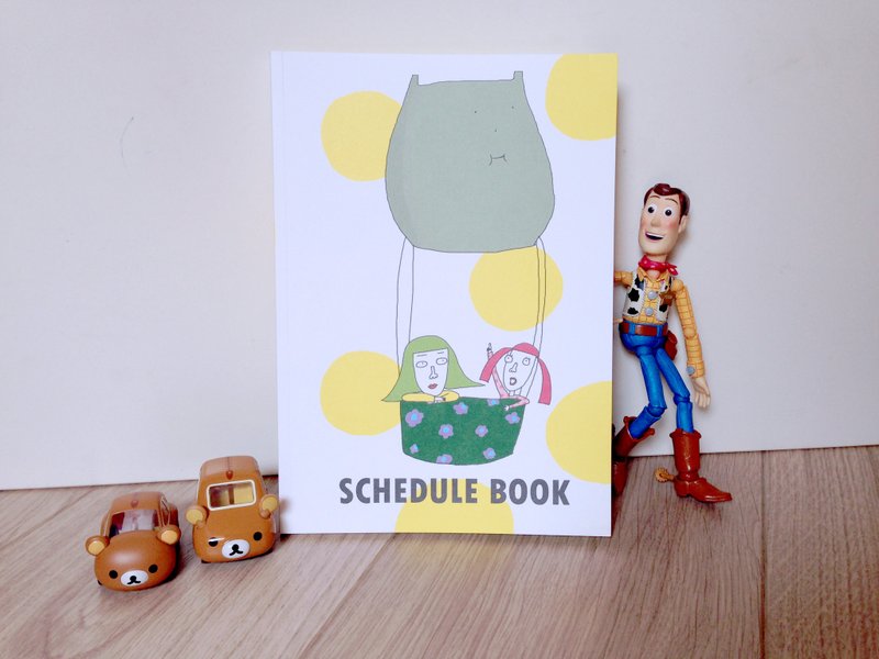 ✿Macaron TOE✿ Yellow Dots /Imperfect Schedule Book - Notebooks & Journals - Paper Multicolor