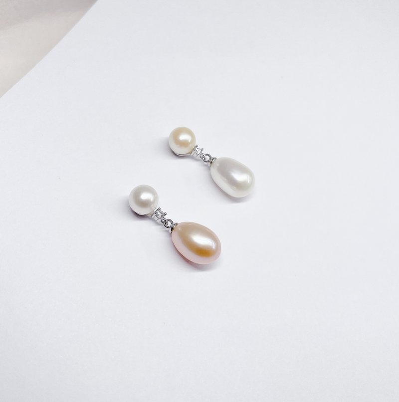 PJ.ヴィンテージウォータードロップパールピアス - ピアス・イヤリング - 真珠 
