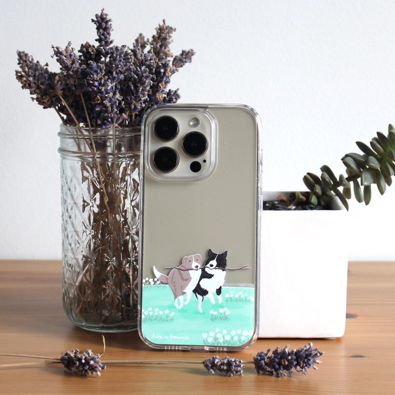 邊境牧羊犬 透明防摔手機殼 (支援全系列 iPhone) - 手機殼/手機套 - 塑膠 