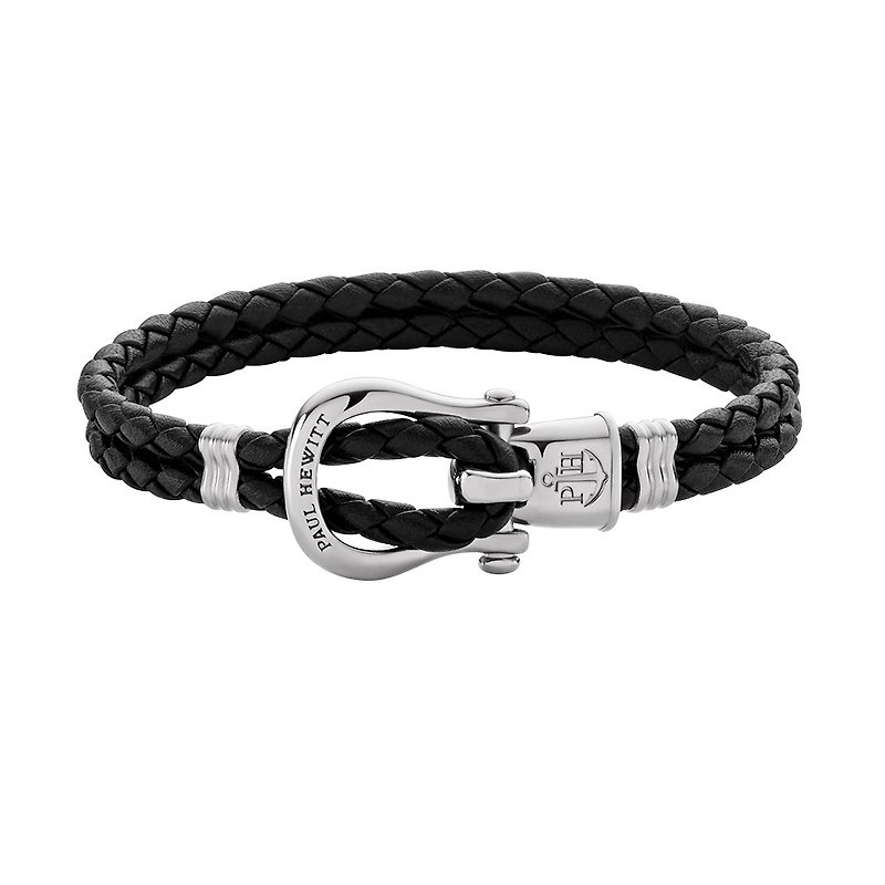 PAUL HEWITT Phinity Bracelet PH-FSH-L-S-B - Bracelets - Genuine Leather Black