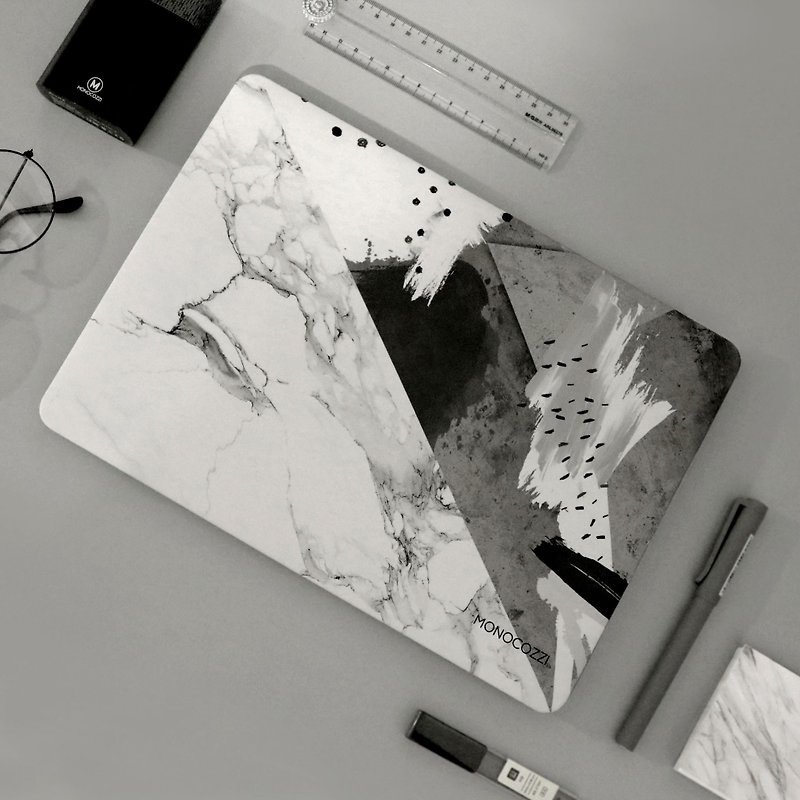 Pattern Lab |Hardshell Case for Macbook Air 13吋 2012-17  - Ink marble - เคสแท็บเล็ต - วัสดุอื่นๆ 