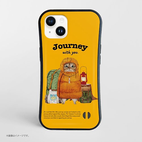 mai-gallery Journey with you. The camper cat. /耐衝撃グリップiPhoneケース