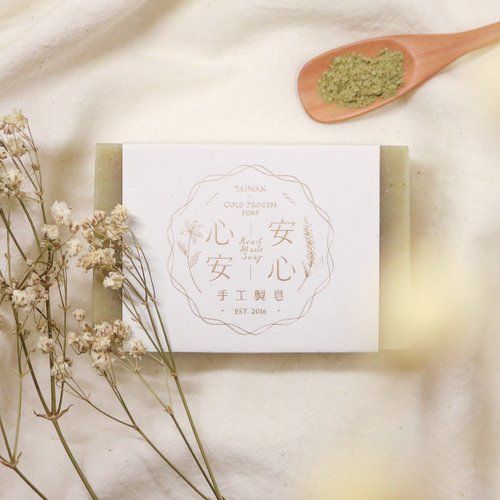 心安安心手工製皂 Heartmade Soap 【清明掃墓必備款-淨化安神】抹草舒敏皂 / 甜橙、乳香、安息香