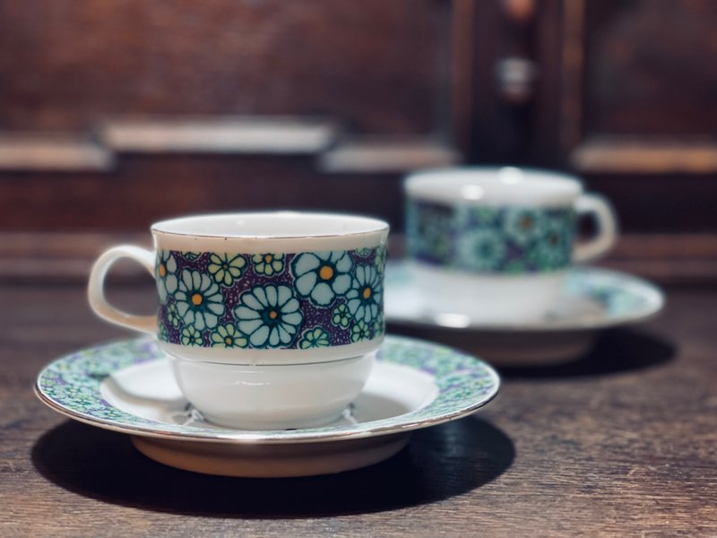 華華コーヒーカップセット - マグカップ - 陶器 