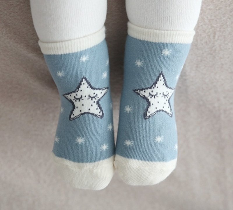 Happy Prince 星星月亮兒童短襪(2色) 韓國製 - 圍兜/口水巾 - 棉．麻 多色