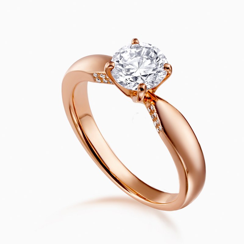 K金戒指 Love 愛 訂情鑽戒 - 戒指 - 貴金屬 