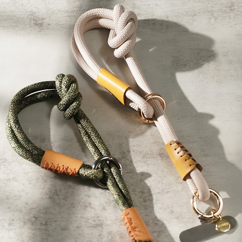 【OUTDOOR】Mixed weave adjustable buckle wrist strap - อื่นๆ - ผ้าฝ้าย/ผ้าลินิน 