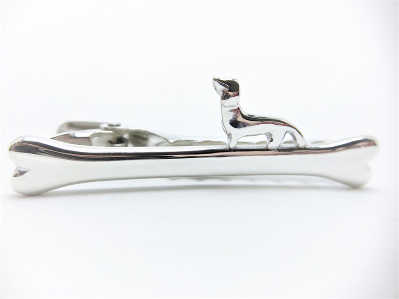 Dachshund Silver Tie Clip - Ties & Tie Clips - Sterling Silver Silver