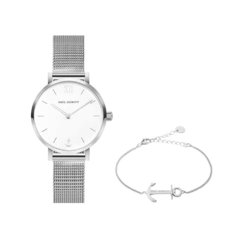 PAUL HEWITT Prefect Match Sailor Ladies Set - 對錶/情侶錶 - 不鏽鋼 銀色