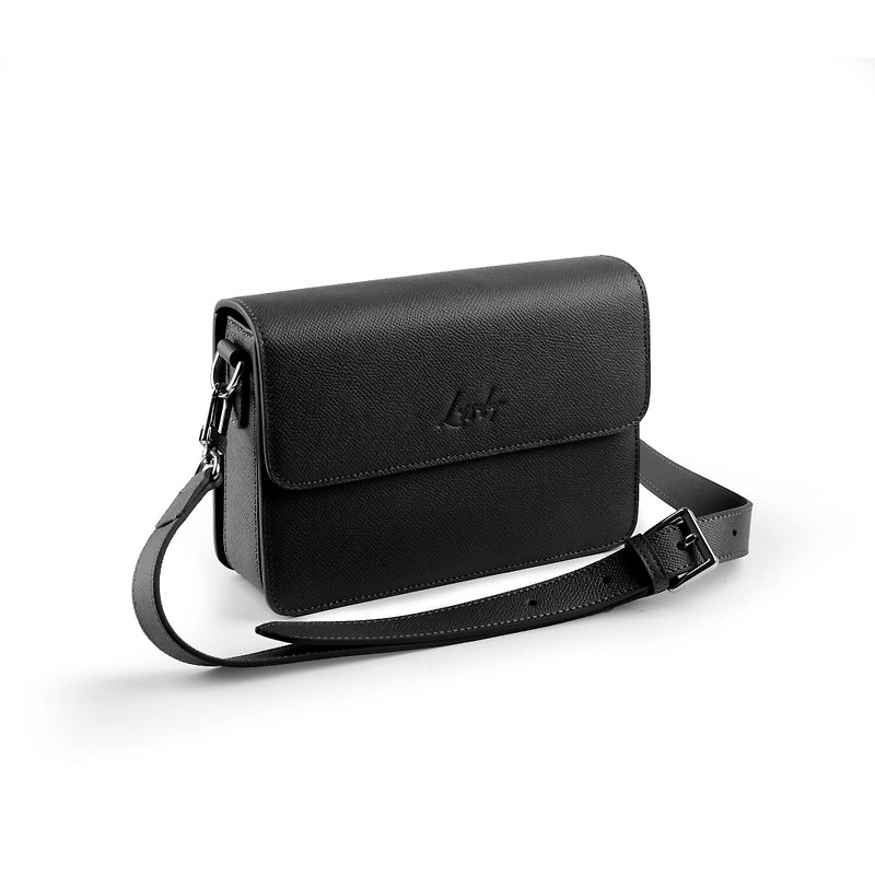 Lussoloop Brevità No.3 Black bag - Messenger Bags & Sling Bags - Genuine Leather 