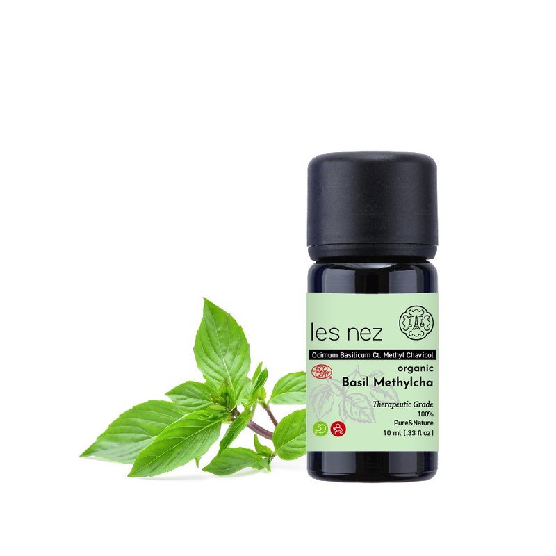【Les nez 香鼻子】天然有機單方熱帶羅勒純精油 10ML - 香氛/精油/擴香 - 精油 黑色