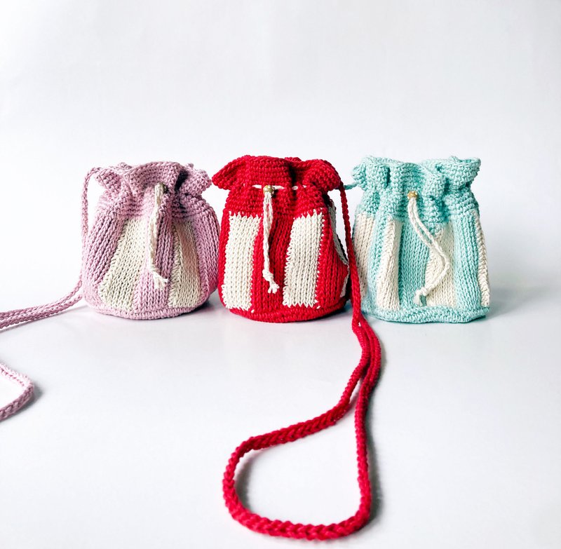 名副其實小廢包 肩背 斜背 水桶束口袋 Bucket Crossbody Bag - 束口袋/束口背包/水桶包 - 棉．麻 多色