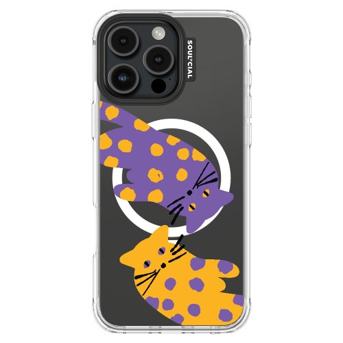 SOUL-CIAL Catitude 完美點點貓咪 iPhone 16 手機殼 MagSafe磁吸保護殼