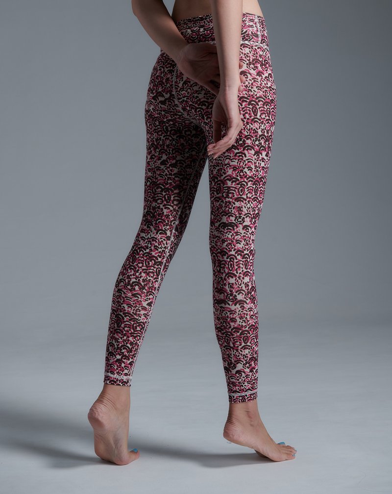 【Yoga Flow】Lala Pants - Printing Flower - Women's Yoga Apparel - Polyester 