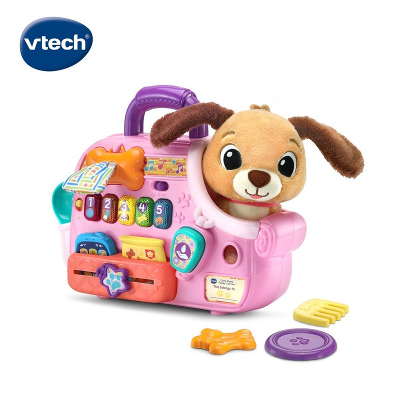 Vtech　寵物狗提籃互動學習組 - 寶寶/兒童玩具/玩偶 - 塑膠 