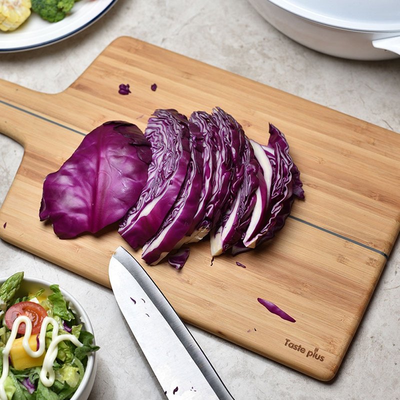 【Taste Plus】Yuewei Natural Nanzhu Folding Chopping Board Cutting Board Cooking Board Folds for easy storage - เครื่องครัว - วัสดุอื่นๆ สีกากี