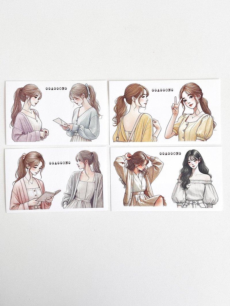 ggaggong - girl vol.1 - 貼紙 - 紙 