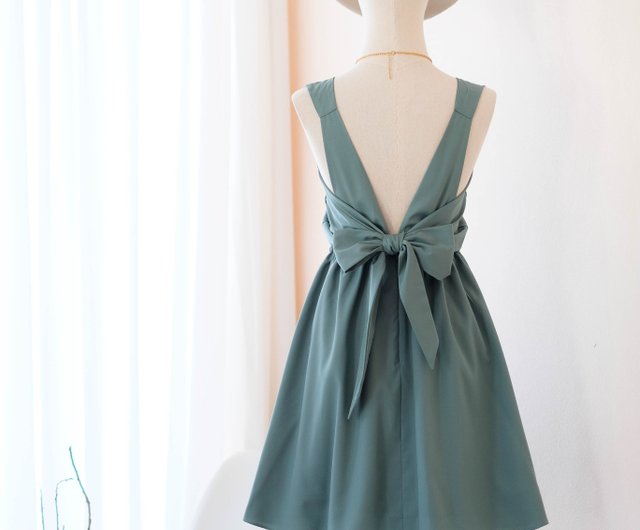 Short Jade Bridesmaid Dresses