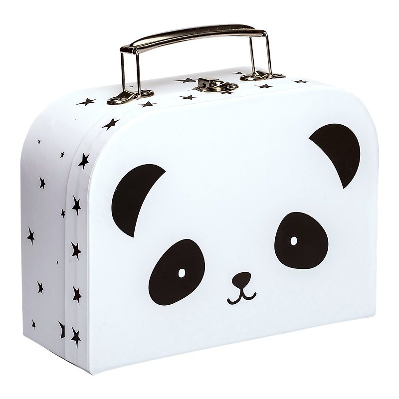 Netherlands a Little Lovely Company – Healing Black Panda Portable Storage Box - กล่องเก็บของ - กระดาษ 