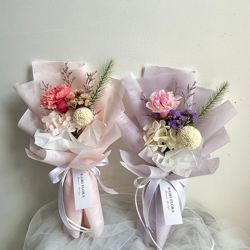 Ready Mother's Day Everlasting Carnation Bouquet Everlasting Carnation Dried Flower Mother's Day Bouquet Gift - Dried Flowers & Bouquets - Plants & Flowers 