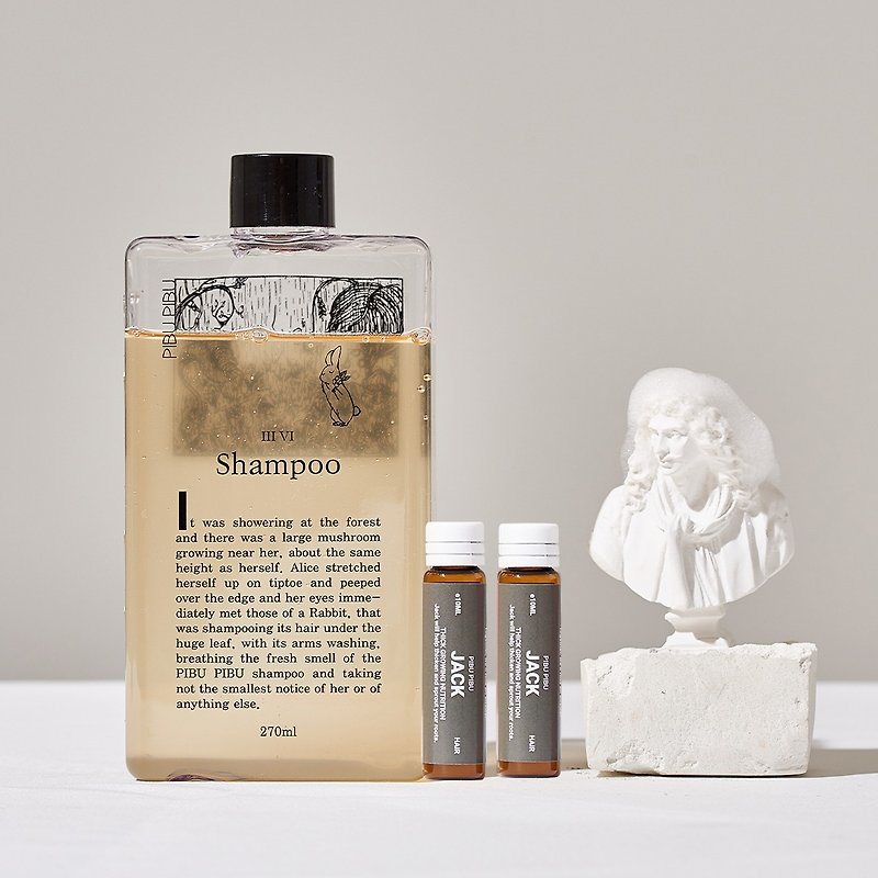 PIBU PIBU Rapunzel hair bath set (moisturizing/damaged and dry) - Shampoos - Essential Oils Transparent
