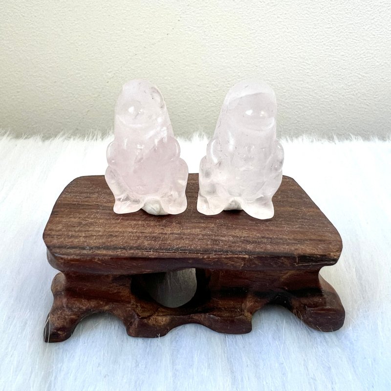 粉晶小恐龍、白晶小恐龍 | 水晶 | 水晶擺件 | 水晶卡通及動物 - 擺飾/家飾品 - 水晶 粉紅色