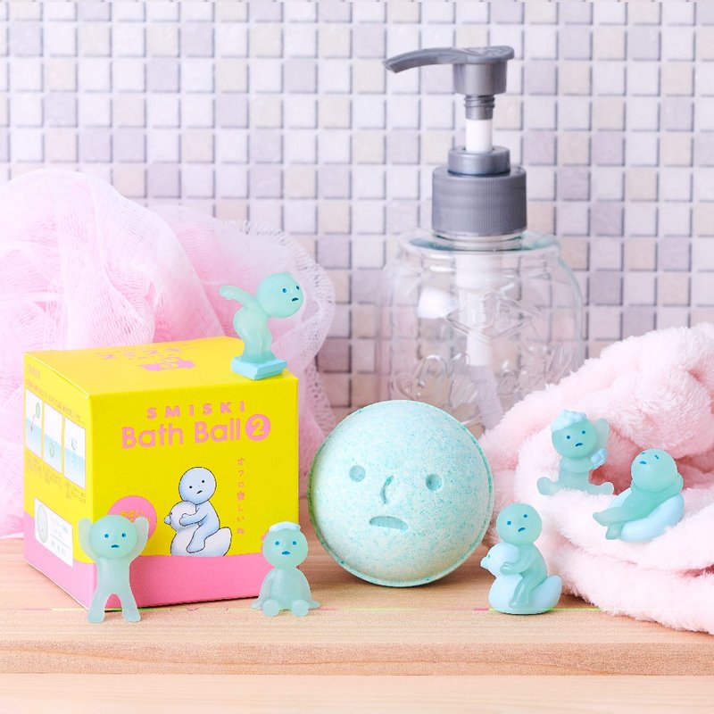 Smiski│ Incredible Noctilucent Elf Bath Ball Second Bomb-Bathing Beach (Single Entry Random Model) - ตุ๊กตา - วัสดุอื่นๆ 