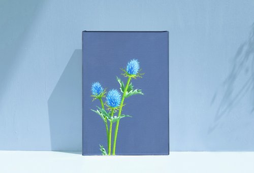 32畫 【體驗】台中油畫體驗課程/四季花令-紫薊/台中畫室